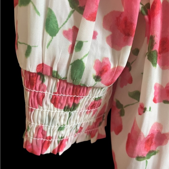 Democracy Floral Blouse - Rose + Olive Large - Picture 4 of 4